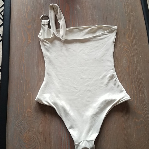 Designer Laura Urbinati One Shoulder Swimsuit/Bodysuit